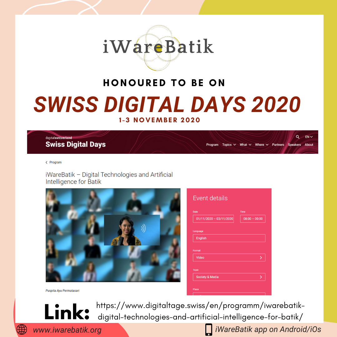 iWareBatik pada Acara Bergengsi Swiss Digital Days 2020